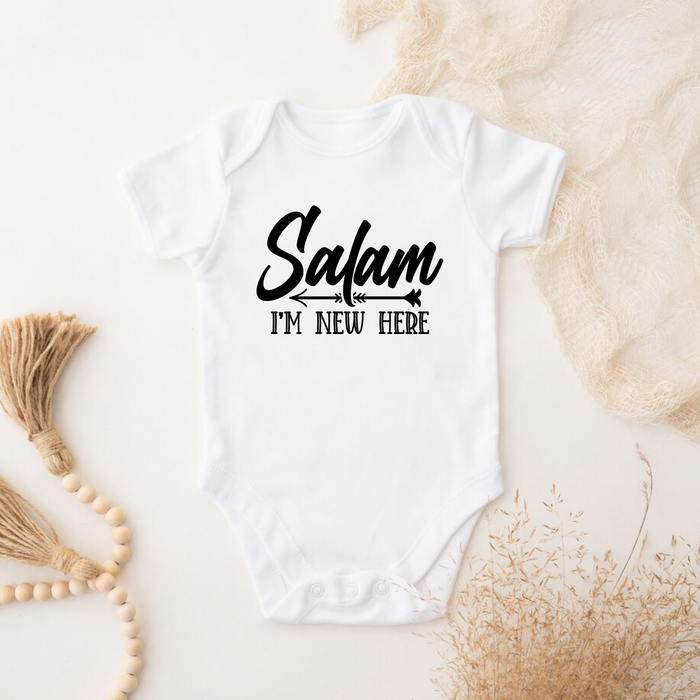 Salam I'm New Here Onesie