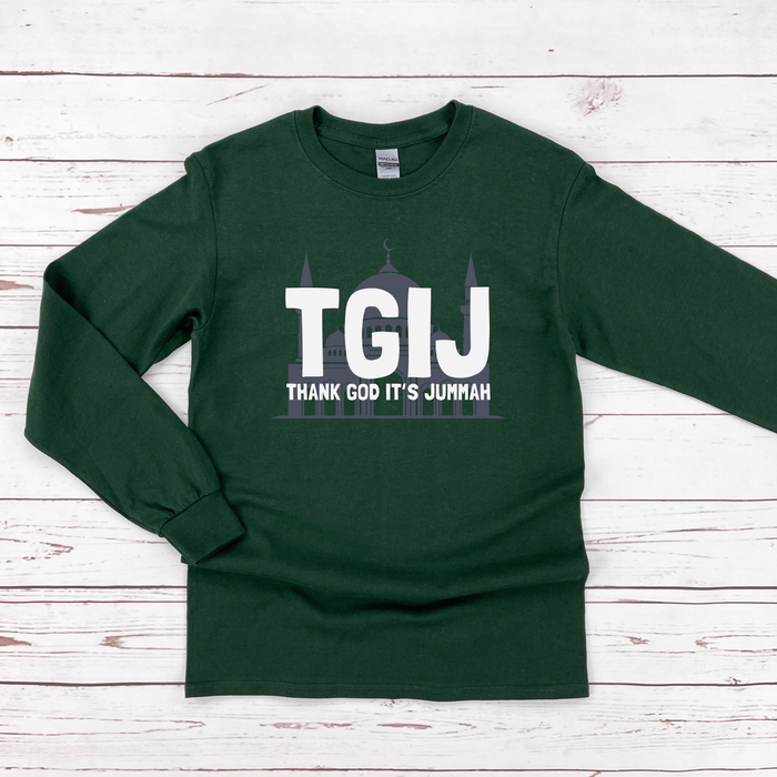 TGIJ (Thank God It's Jummah) Long Sleeve Shirt