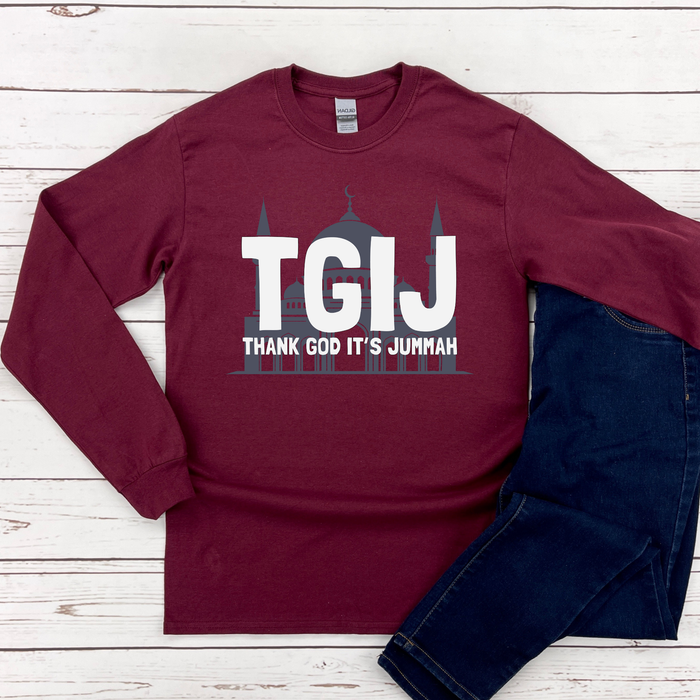 TGIJ (Thank God It's Jummah) Long Sleeve Shirt