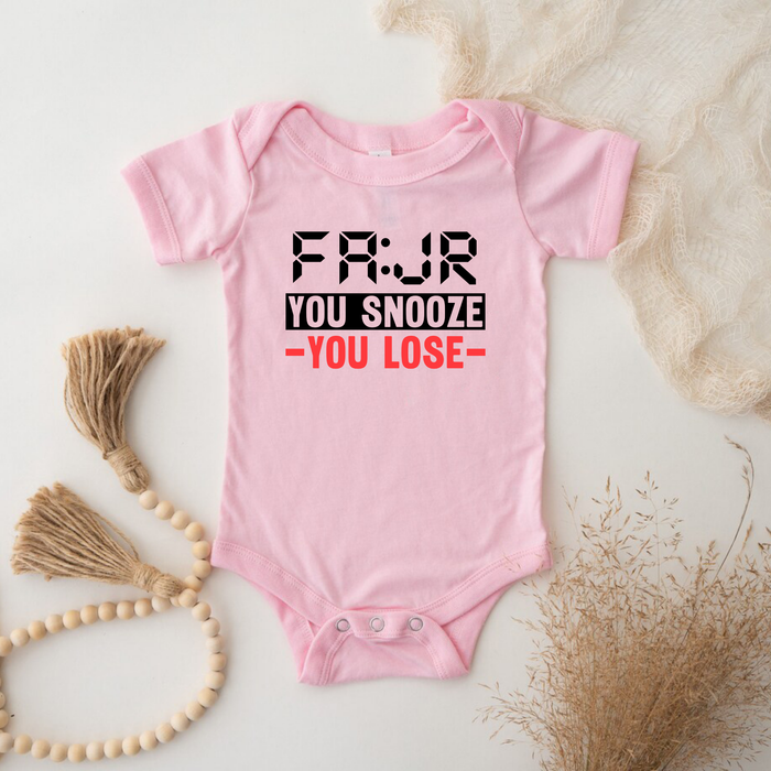 Fajr You Snooze You Lose Onesie
