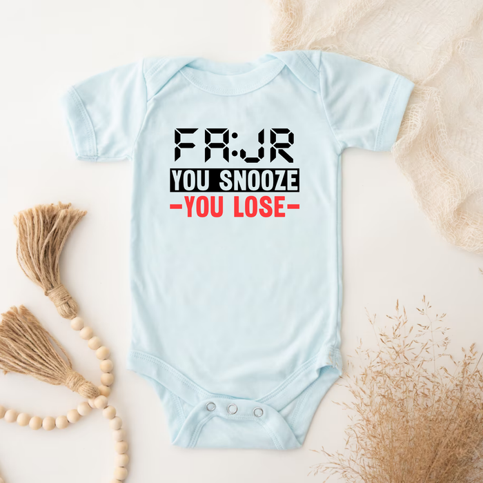 Fajr You Snooze You Lose Onesie
