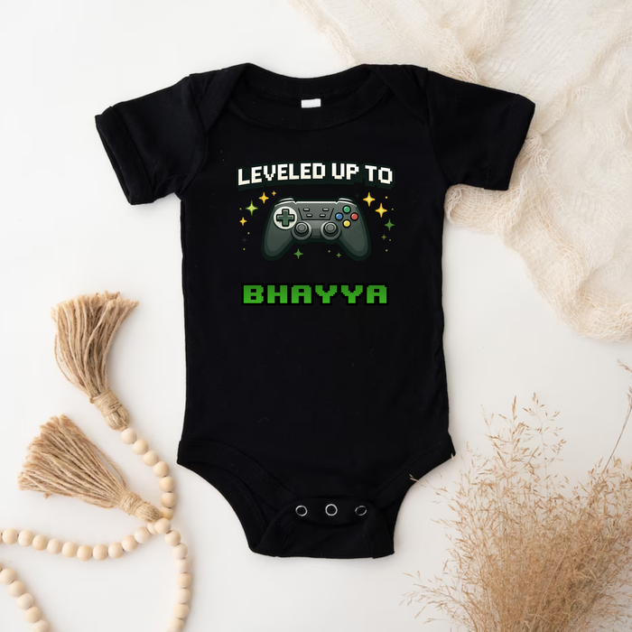 Leveled Up to [Relative] Personalized Onesie