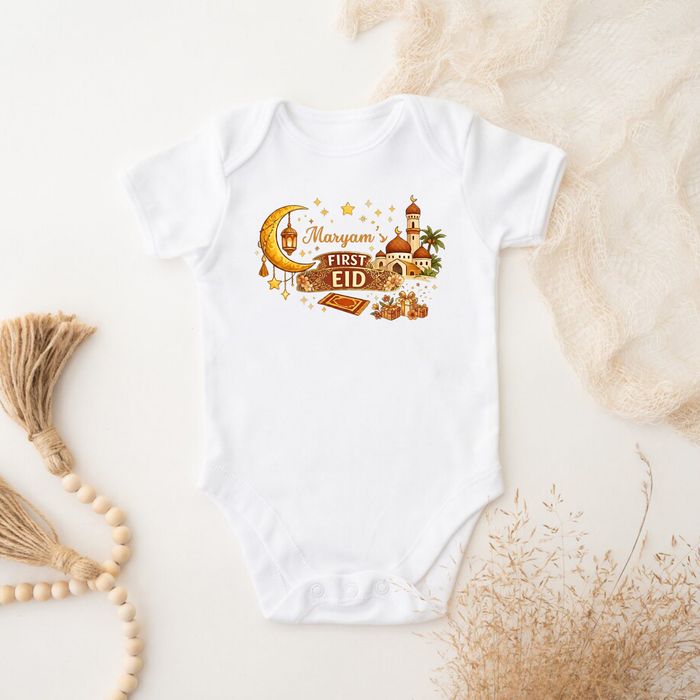 Personalized My First Eid Islamic Onesie