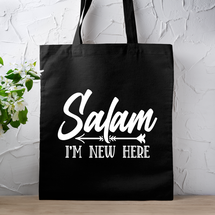 Salam I'm New Here Tote Bag