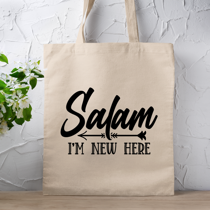 Salam I'm New Here Tote Bag