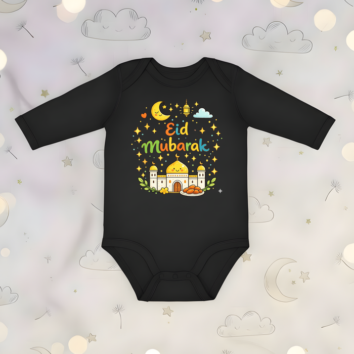 Eid Mubarak Long Sleeve Onesie