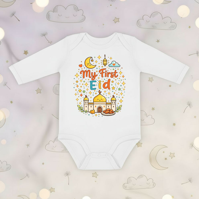 My First Eid Long Sleeve Onesie