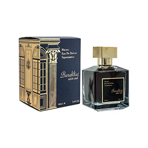 Youshah Perfumes Maison Barakkat Satin Oud by Fragrance World for Unisex - 3.4 oz EDP Spray | Gift for muslims | Islamic Gift | Ramadan Eid Gift for Muslims