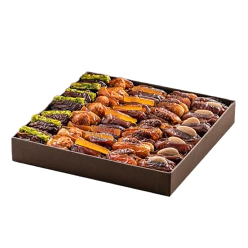 Bateel Napura Brown Gift Set | Premium Filled Dates | Luxury Stuffed Organic Dates with Pistachios & Nuts | Elegant Sustainable Brown Box | Gift for Muslims | Islamic Gift | Ramadan Eid Gift for Muslims