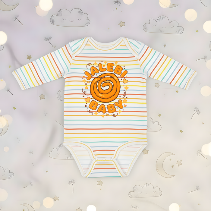 Jalebi Baby Festive Long Sleeve Onesie