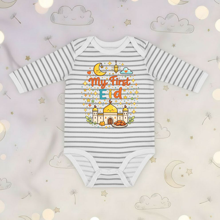 My First Eid Long Sleeve Onesie