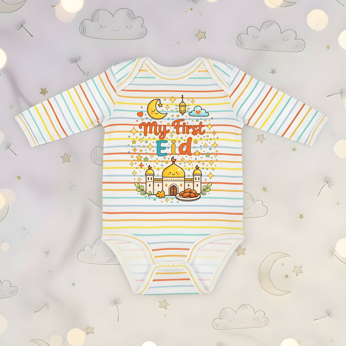 My First Eid Long Sleeve Onesie