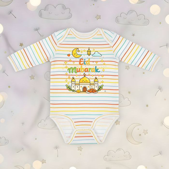 Eid Mubarak Long Sleeve Onesie