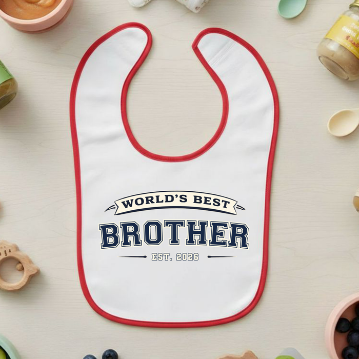 World's Best [Relative] Est. [Year] Personalized Terry Bib