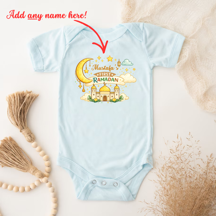 Personalized My First Ramadan Colorful Onesie