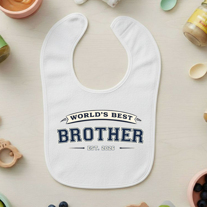 World's Best [Relative] Est. [Year] Personalized Terry Bib