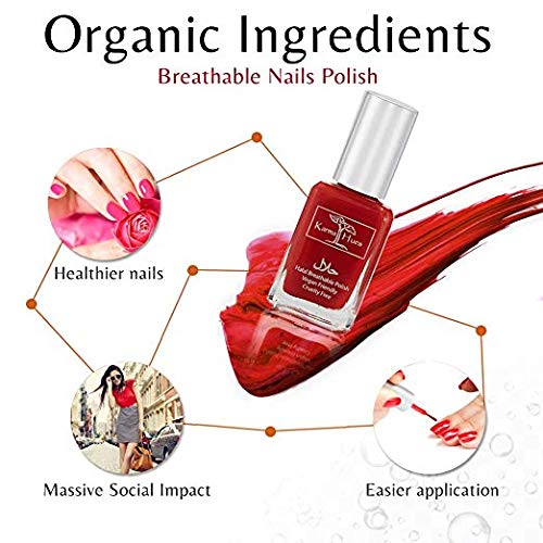 Natural Certified Halal Nail Polish | Breathable & Water Permeable, Wudu Friendly (Jamila) | Gift for Muslims | Islamic Gift | Ramadan Eid Gift for Muslims