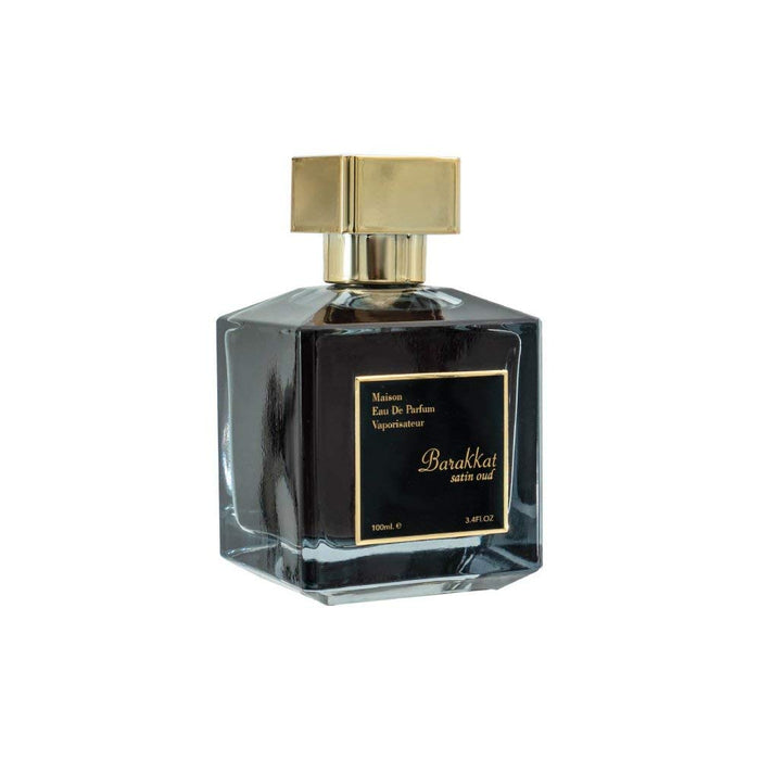 Youshah Perfumes Maison Barakkat Satin Oud by Fragrance World for Unisex - 3.4 oz EDP Spray | Gift for muslims | Islamic Gift | Ramadan Eid Gift for Muslims