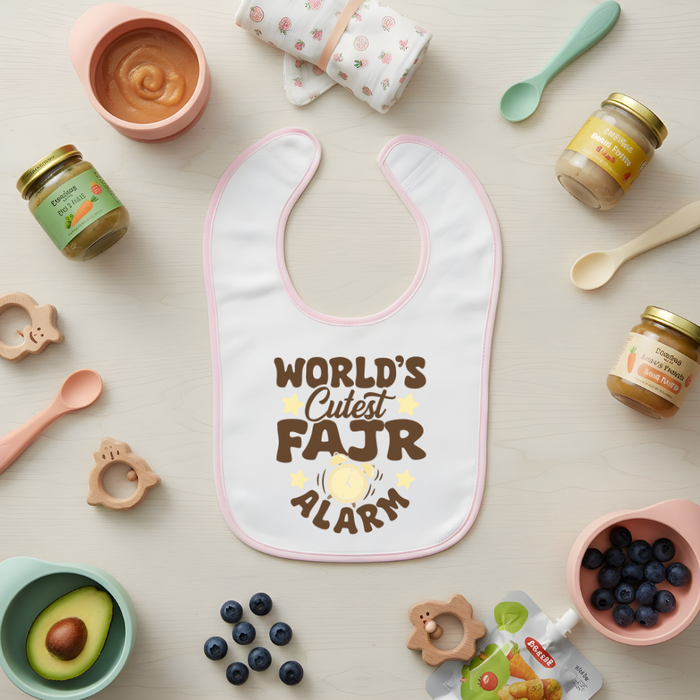 World's Cutest Fajr Alarm Terry Bib