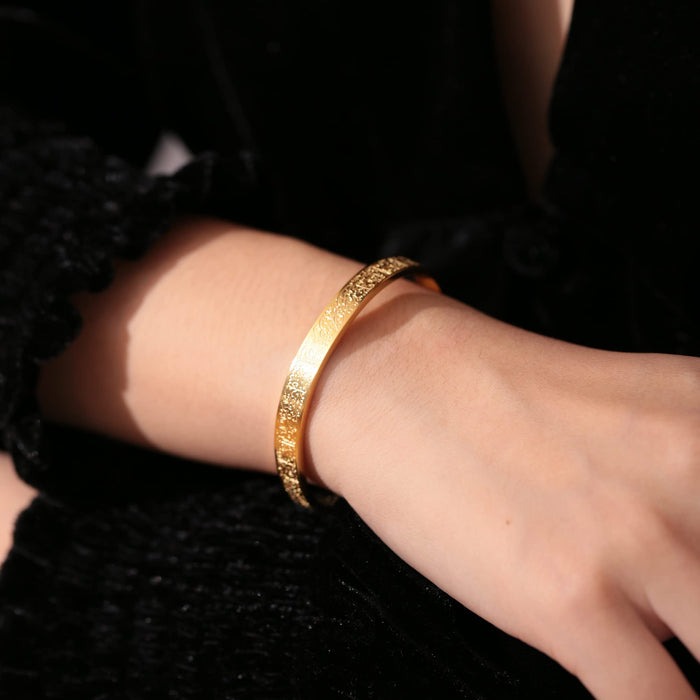 Qitian Islamic Jewelry Gifts for Women Allah Gold Bangles Bracelets Ayatul Kursi Arabic Cuff Bracelet for Women Islam Eid Ramadan Gifts | Gift for Muslims | Islamic Gift | Ramadan Eid Gift for Muslims