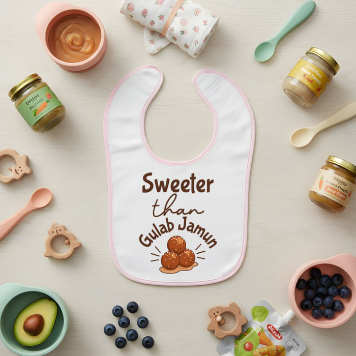Sweeter Than Gulab Jamun Terry Bib