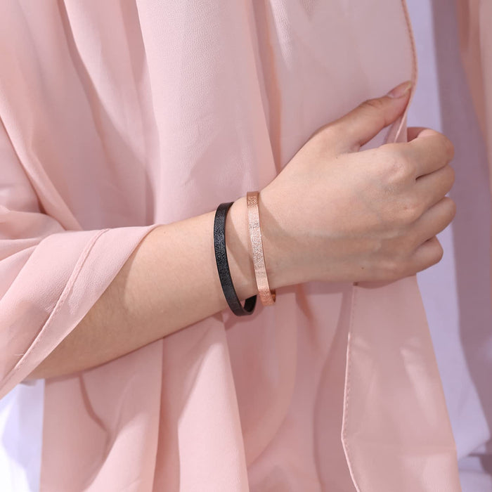 Qitian Islamic Jewelry Gifts for Women Allah Gold Bangles Bracelets Ayatul Kursi Arabic Cuff Bracelet for Women Islam Eid Ramadan Gifts | Gift for Muslims | Islamic Gift | Ramadan Eid Gift for Muslims