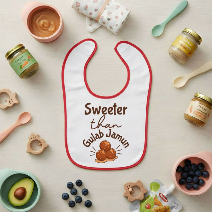 Sweeter Than Gulab Jamun Terry Bib