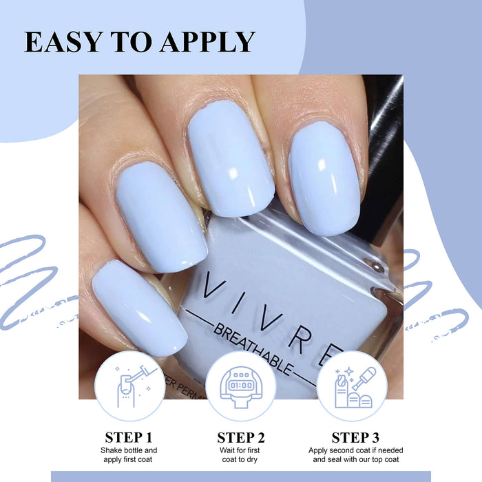 Halal Cosmetic Nail Polish | Quick Dry and Shiny | Certified Halal, Vegan and Non Toxic | Long Lasting | Breathable and Water Permeable | Gift for Muslims | Islamic Gift | Ramadan Eid Gift for Muslims