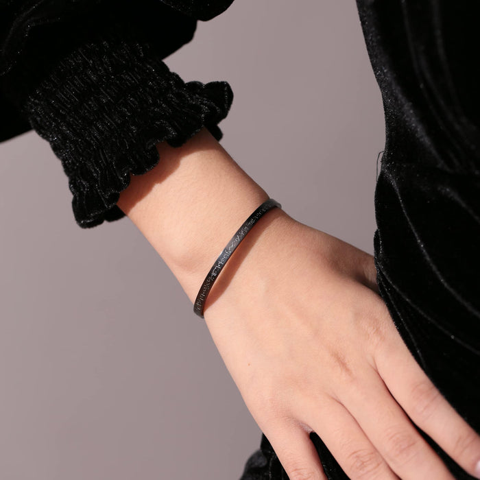 Qitian Islamic Jewelry Gifts for Women Allah Gold Bangles Bracelets Ayatul Kursi Arabic Cuff Bracelet for Women Islam Eid Ramadan Gifts | Gift for Muslims | Islamic Gift | Ramadan Eid Gift for Muslims