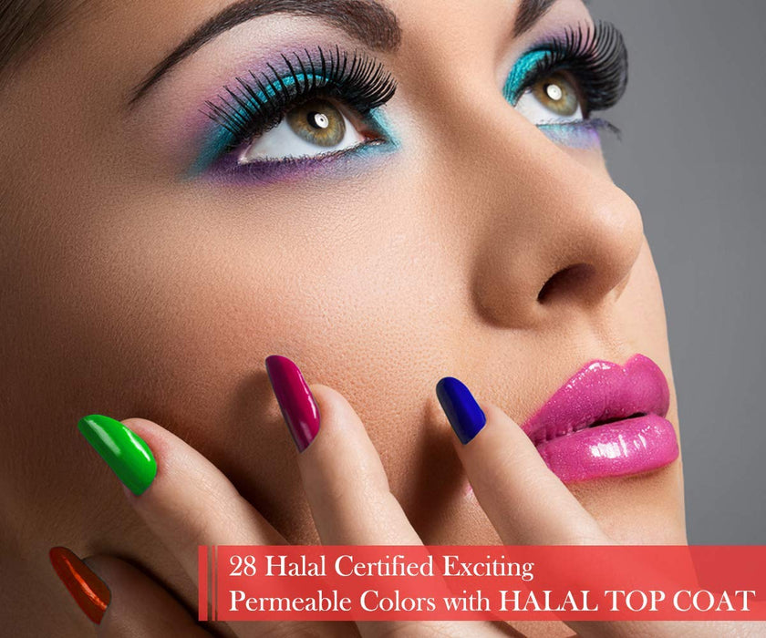 Natural Certified Halal Nail Polish | Breathable & Water Permeable, Wudu Friendly (Jamila) | Gift for Muslims | Islamic Gift | Ramadan Eid Gift for Muslims