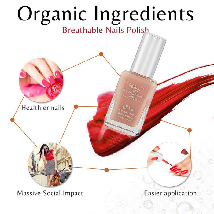 Natural Certified Halal Nail Polish | Breathable & Water Permeable, Wudu Friendly (Jamila) | Gift for Muslims | Islamic Gift | Ramadan Eid Gift for Muslims