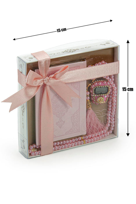 Quran & Accessories Gift Set with Digital Counter, Pearl Zikirmatic Tasbeeh Beads, 3-Piece Gift for Ramadan & Eid | Gift for Muslims | Islamic Gift | Ramadan Eid Gift for Muslims