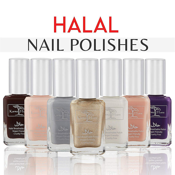 Natural Certified Halal Nail Polish | Breathable & Water Permeable, Wudu Friendly (Jamila) | Gift for Muslims | Islamic Gift | Ramadan Eid Gift for Muslims