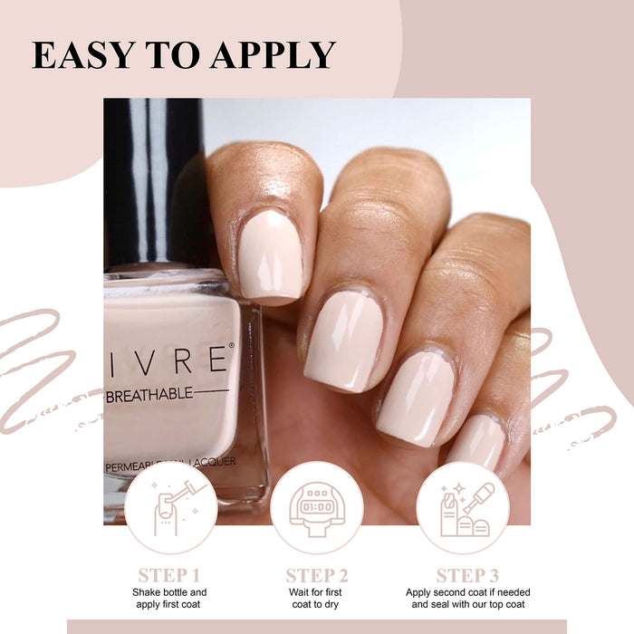 Halal Cosmetic Nail Polish | Quick Dry and Shiny | Certified Halal, Vegan and Non Toxic | Long Lasting | Breathable and Water Permeable | Gift for Muslims | Islamic Gift | Ramadan Eid Gift for Muslims