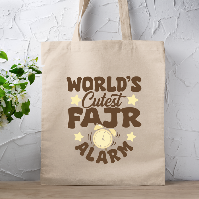 World's Cutest Fajr Alarm Tote Bag