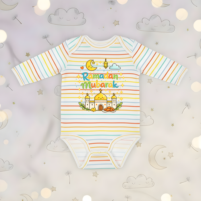 Ramadan Mubarak Long Sleeve Onesie