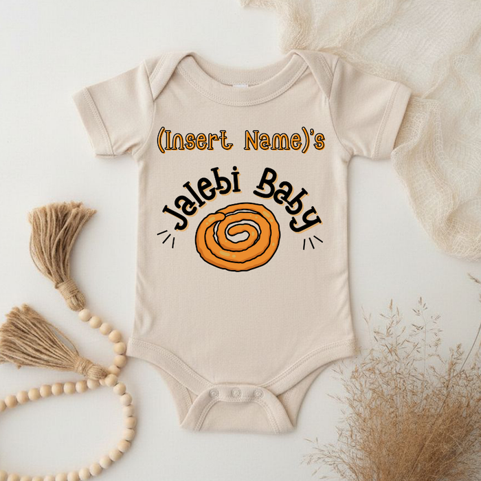 Personalized Jalebi Baby Onesie