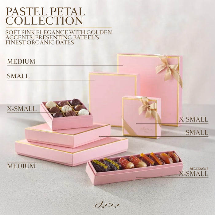 Bateel Pastel Petal Gift Set | Assorted Dates | Luxury Collection of Premium Organic Arabian Dates | Elegant Pink Gift Box | Gift for Muslims | Islamic Gift | Ramadan Eid Gift for Muslims