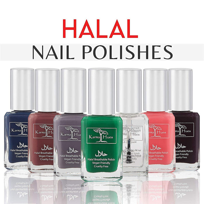 Natural Certified Halal Nail Polish | Breathable & Water Permeable, Wudu Friendly (Jamila) | Gift for Muslims | Islamic Gift | Ramadan Eid Gift for Muslims