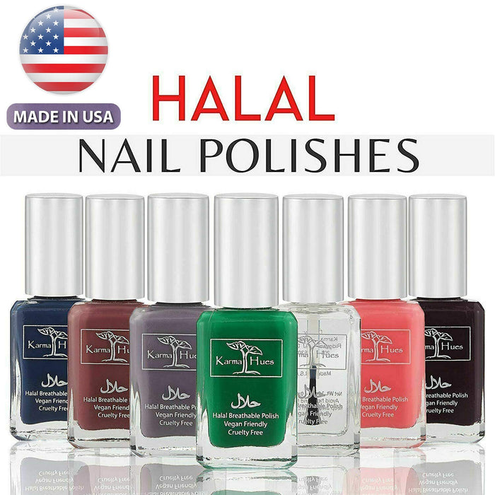 Natural Certified Halal Nail Polish | Breathable & Water Permeable, Wudu Friendly (Jamila) | Gift for Muslims | Islamic Gift | Ramadan Eid Gift for Muslims