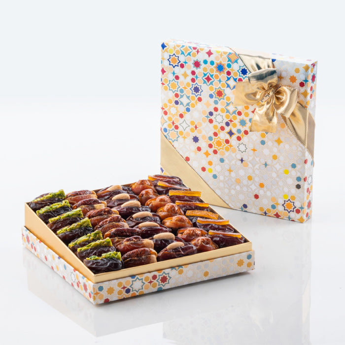 Bateel Najma Filled Dates Gift Set | Extra Large | Signature Collection of Gourmet Stuffed Dates | Luxury Arabesque Gift Box | Gift for Muslims | Islamic Gift | Ramadan Eid Gift for Muslims