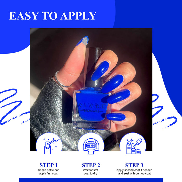 Halal Cosmetic Nail Polish | Quick Dry and Shiny | Certified Halal, Vegan and Non Toxic | Long Lasting | Breathable and Water Permeable | Gift for Muslims | Islamic Gift | Ramadan Eid Gift for Muslims