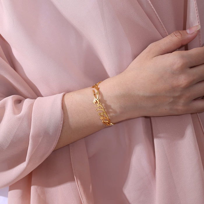 Qitian Islamic Jewelry Gifts for Women Allah Gold Bangles Bracelets Ayatul Kursi Arabic Cuff Bracelet for Women Islam Eid Ramadan Gifts | Gift for Muslims | Islamic Gift | Ramadan Eid Gift for Muslims