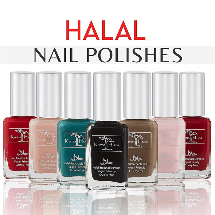 Natural Certified Halal Nail Polish | Breathable & Water Permeable, Wudu Friendly (Jamila) | Gift for Muslims | Islamic Gift | Ramadan Eid Gift for Muslims