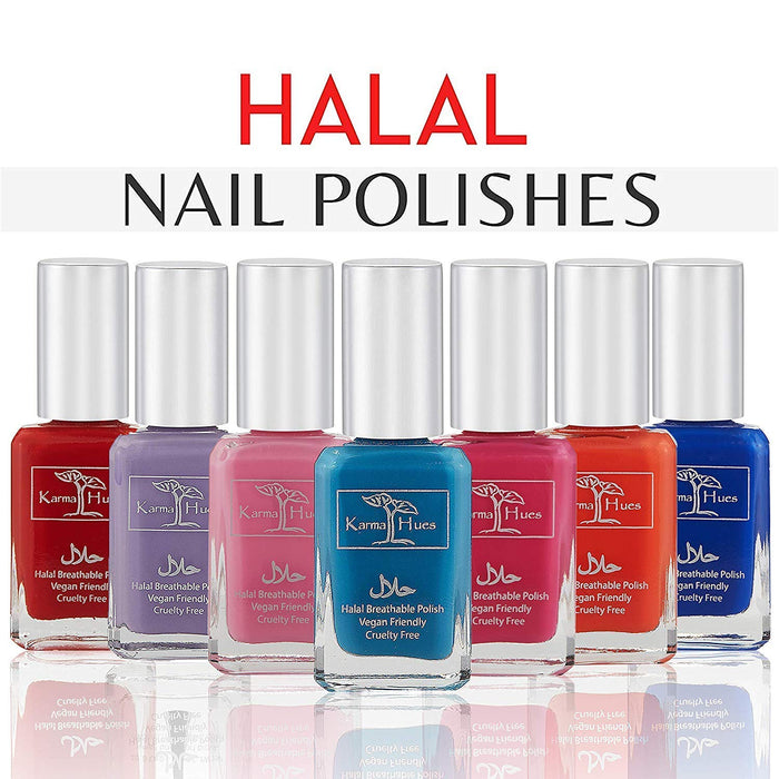 Natural Certified Halal Nail Polish | Breathable & Water Permeable, Wudu Friendly (Jamila) | Gift for Muslims | Islamic Gift | Ramadan Eid Gift for Muslims