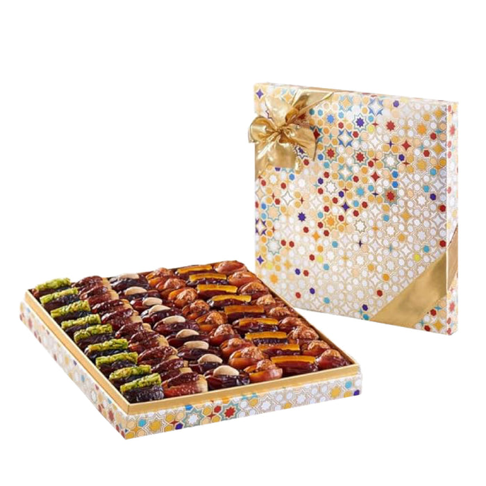 Bateel Najma Filled Dates Gift Set | Extra Large | Signature Collection of Gourmet Stuffed Dates | Luxury Arabesque Gift Box | Gift for Muslims | Islamic Gift | Ramadan Eid Gift for Muslims