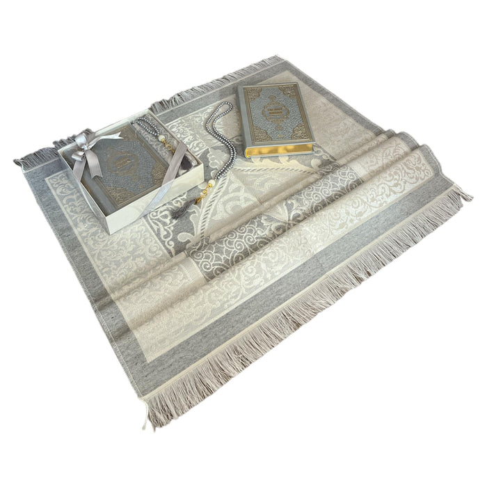 Cute & Colorful Quran Gift Set with English Translation Quran, Prayer Rug, and Prayer Beads | Gift for Muslims | Islamic Gift | Ramadan Eid Gift for Muslims