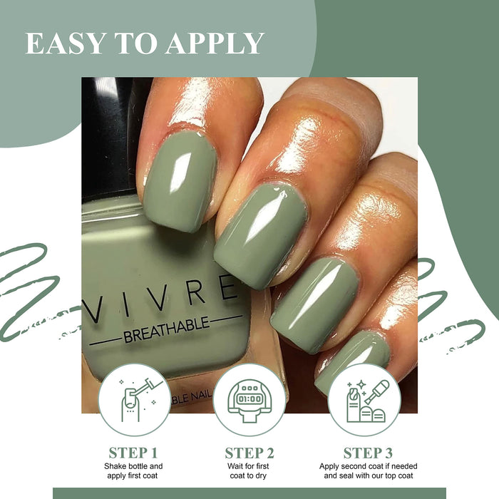 Halal Cosmetic Nail Polish | Quick Dry and Shiny | Certified Halal, Vegan and Non Toxic | Long Lasting | Breathable and Water Permeable | Gift for Muslims | Islamic Gift | Ramadan Eid Gift for Muslims