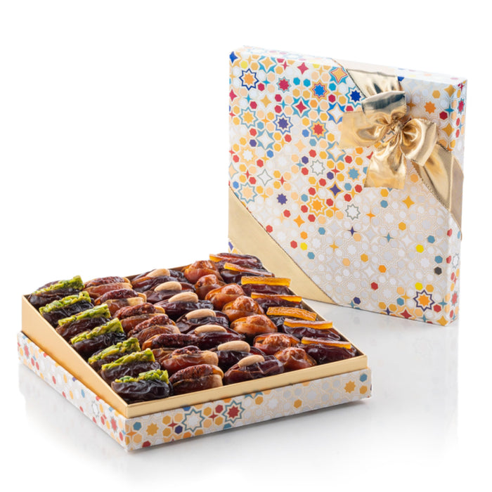 Bateel Najma Filled Dates Gift Set | Extra Large | Signature Collection of Gourmet Stuffed Dates | Luxury Arabesque Gift Box | Gift for Muslims | Islamic Gift | Ramadan Eid Gift for Muslims