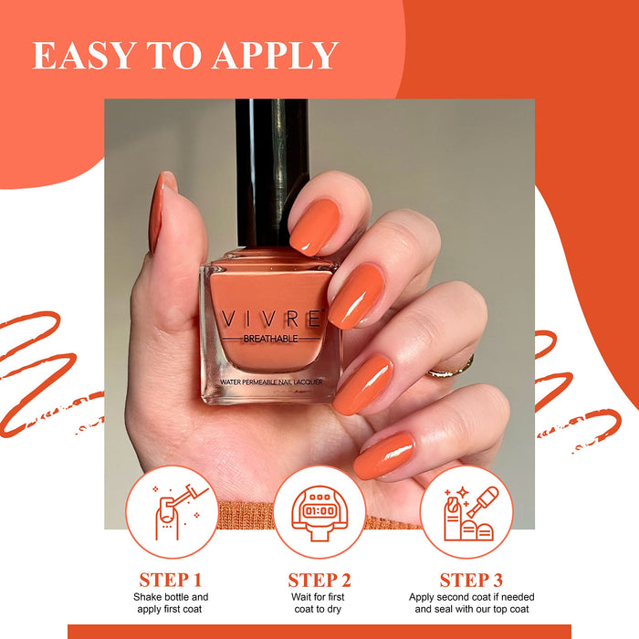 Halal Cosmetic Nail Polish | Quick Dry and Shiny | Certified Halal, Vegan and Non Toxic | Long Lasting | Breathable and Water Permeable | Gift for Muslims | Islamic Gift | Ramadan Eid Gift for Muslims